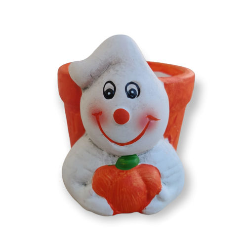 Picture of HALLOWEEN TERRACOTTA CANDLE GHOST